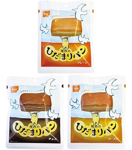 Amazon | 尾西食品 ひだまりパン プレーン チョコ メープル 5年保存 3